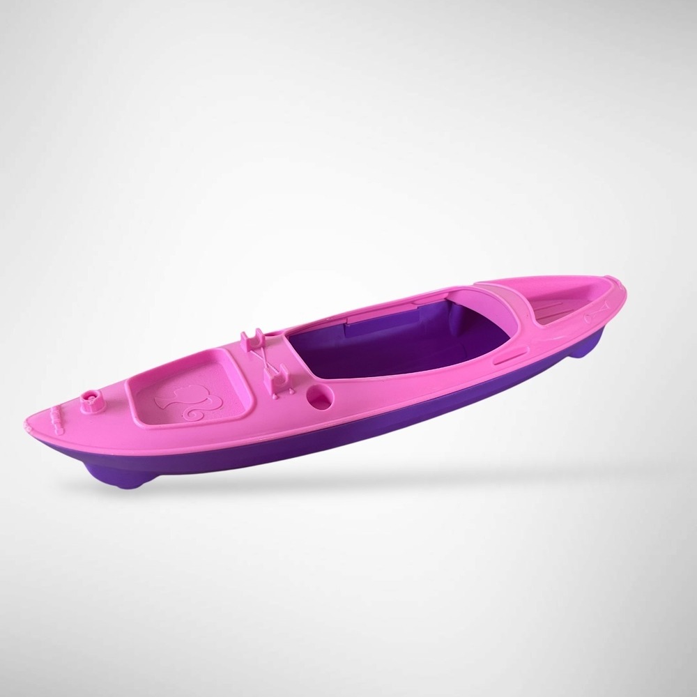Mattel Barbie Boat Accessory Pink Purple Kayak Canoe 12 Inch Doll Vehicle Toy